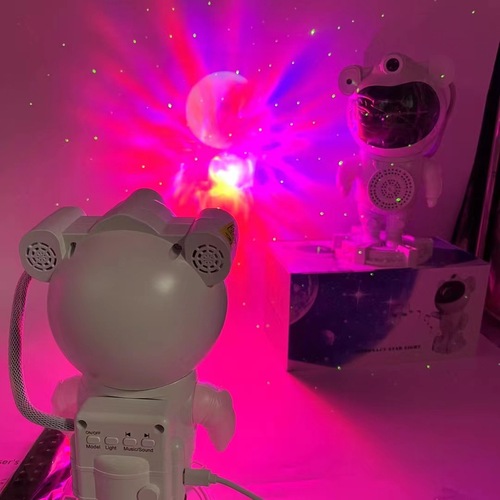 New Product Bluetooth Astronaut Star Projector Starry Sky Laser Projector Romantic Atmosphere Space Man Night Light