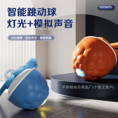 跨境智能耐咬逗狗球磨牙发声玩具宠物智能滚动球电动狗狗解闷滚动