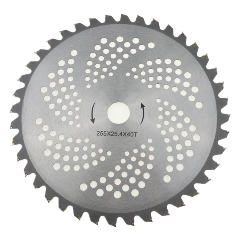 Лезвие для газонокосилки, кустореза, 10-дюймовое, 40-зубчатое, из сплава, дисковая пила, 255 мм, для стрижки травы, садовый инструмент, триммер для газона