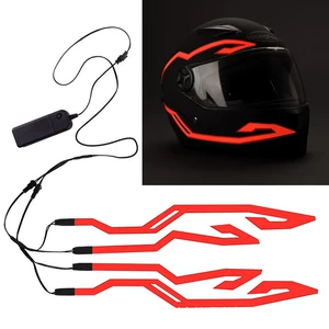 Motorcycle Helmet Decoration Accessories One Drag Four Luminous Strip