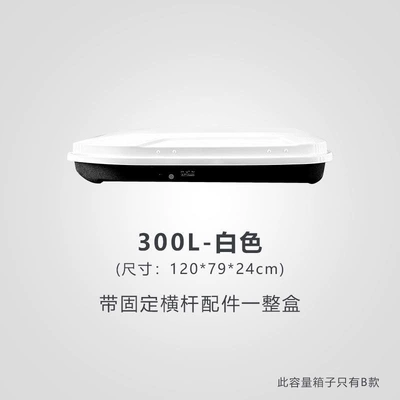 Car roof luggage box Roof box - huiqi-white-300l-standard-model-single-box-limited-time-launch