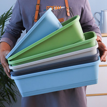 新款加厚种菜花盆阳台养花种菜大号长方形树脂塑料花盆家用室外盆