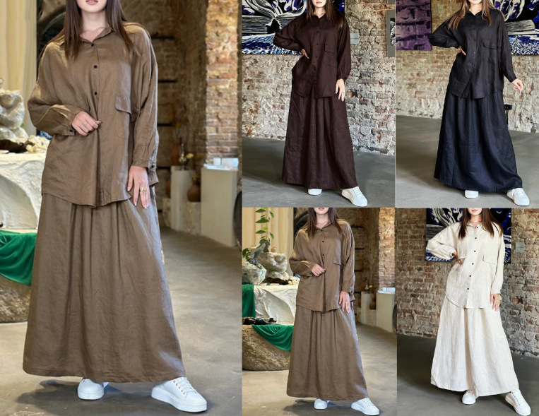European American Cross-border 2025 Spring And Autumn New Women's Vintage Plus-size Collared Long-sleeve Shirt Dress_ecoleips.com