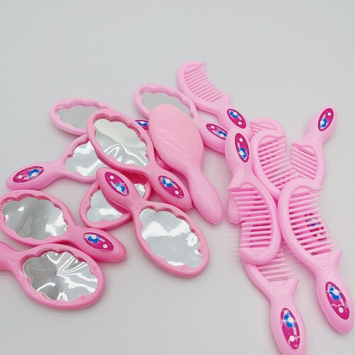 Children's Mini Scene Role-Playing Game DIY Hair Combing Small Accessory Doll Toys Accessories Comb Mirror Educational Simulation