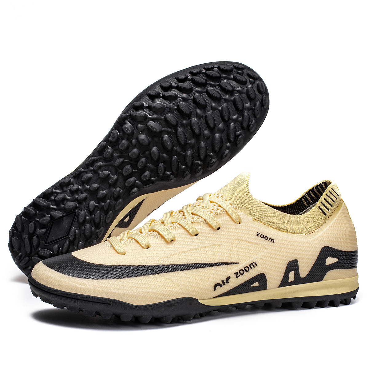 Zapatos de fútbol de la Copa de Europa 15 del fabricante, con costuras invisibles, disponibles en varios tamaños, para hombre y mujer, tacos bajos con tacos largos para fútbol sobre césped.