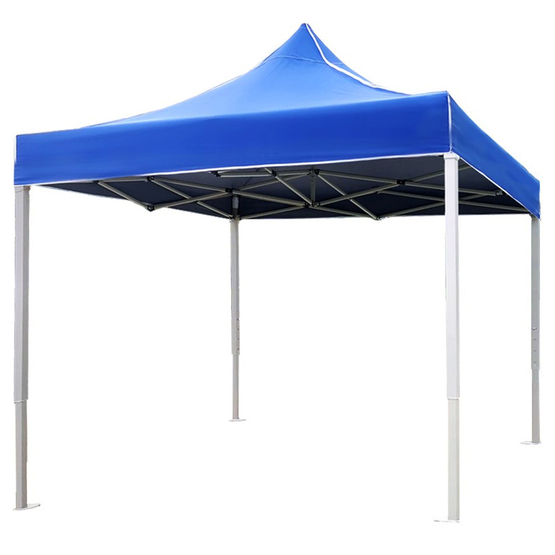 Carpa de exhibición de cuatro ángulos, carpa de publicidad a prueba de lluvia al aire libre, logotipo de impresión de eventos de exhibición y venta, sombrilla telescópica plegable