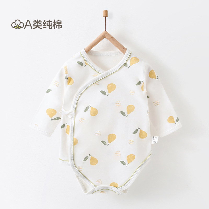 Ropa de bebé, ropa de rastreo para recién nacidos, ropa de bebé Anyang, ropa de bebé para bebés de cuatro estaciones, un abrigo de verano de algodón puro