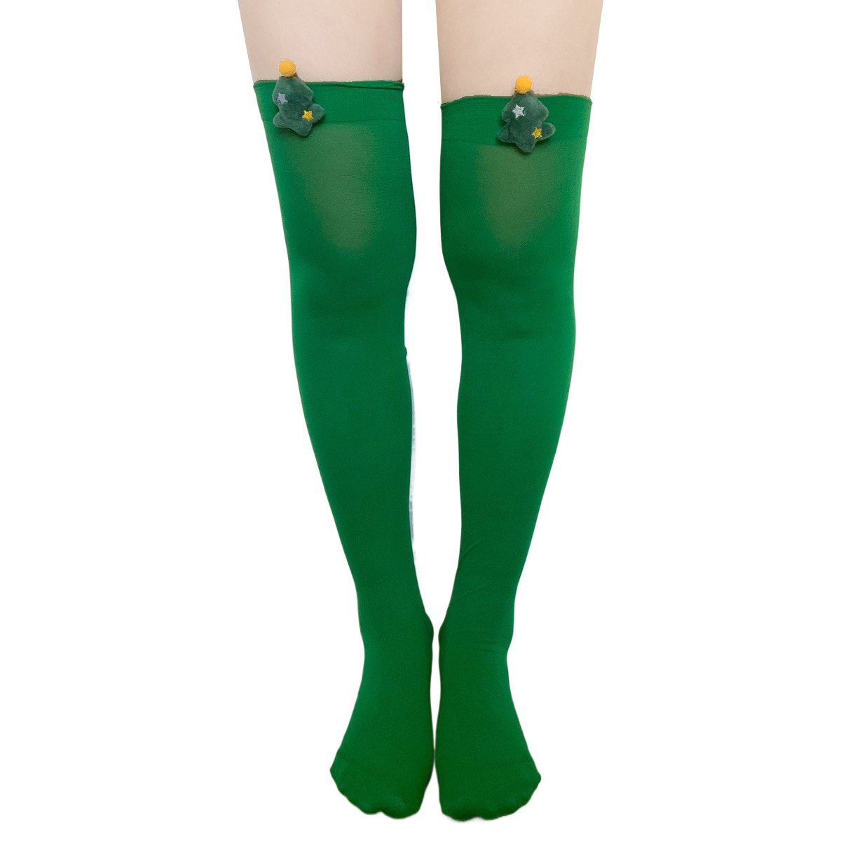 Medias de Navidad fabricantes transfronterizos en stock Medias de Halloween vacaciones vestir ropa accesorios rayas sobre la rodilla Calcetines