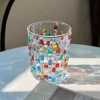 Dwarf color girl gem hand -painted cup