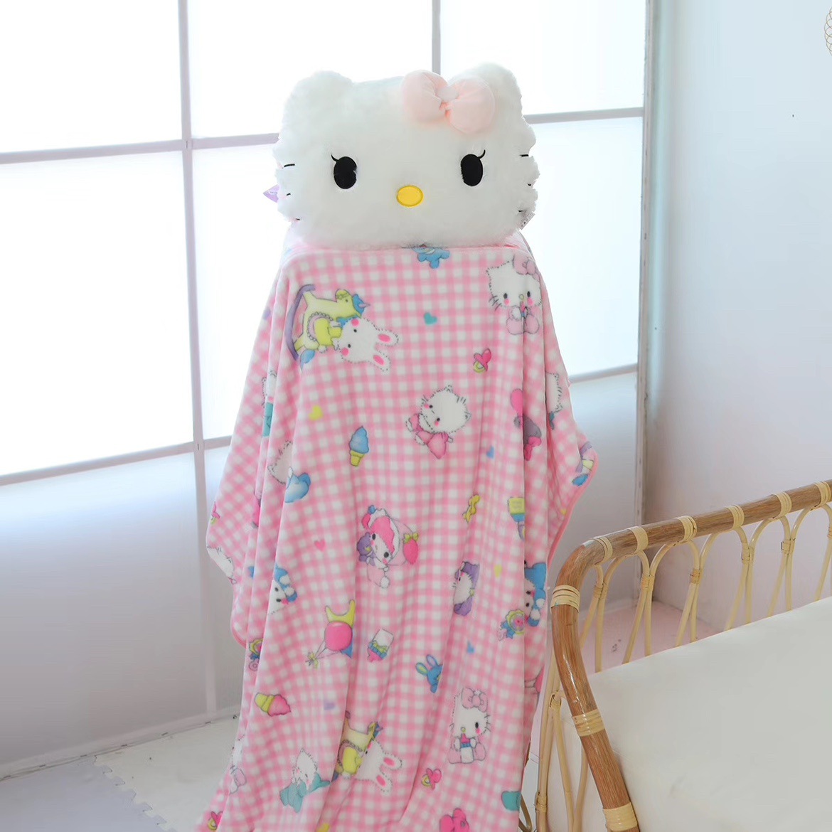 귀여운 만화 고양이 침대 옆 쿠션 큰 등받이 침실 침대 베개 담요 소녀 심장 자동차 머리 받침