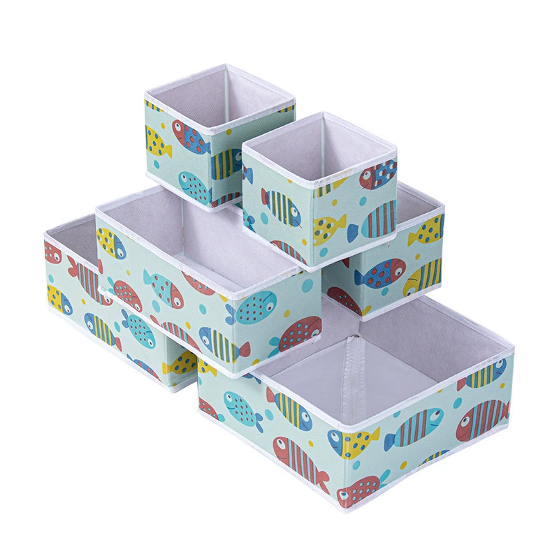 Storage system, set, underwear, overall, tights, socks, storage box, 6 pieces