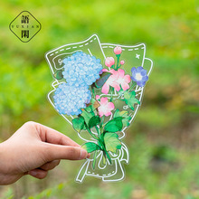 語閑貼紙包 以花之名系列 花卉DIY手帳素材裝飾貼畫8枚入 6款