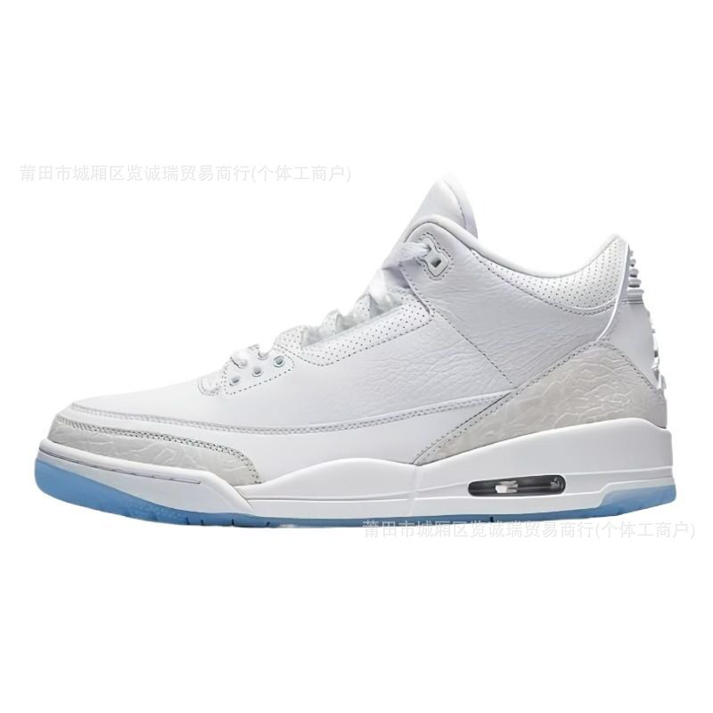 Comercio exterior Putian zapatos aj3 zapatos de baloncesto Fujiwara Hao North Carolina zapatos de cemento azul y blanco para hombres y mujeres zapatos de carrera de suela gruesa
