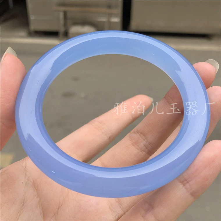 Органический агатовый sapphire браслет, ледяная имитация