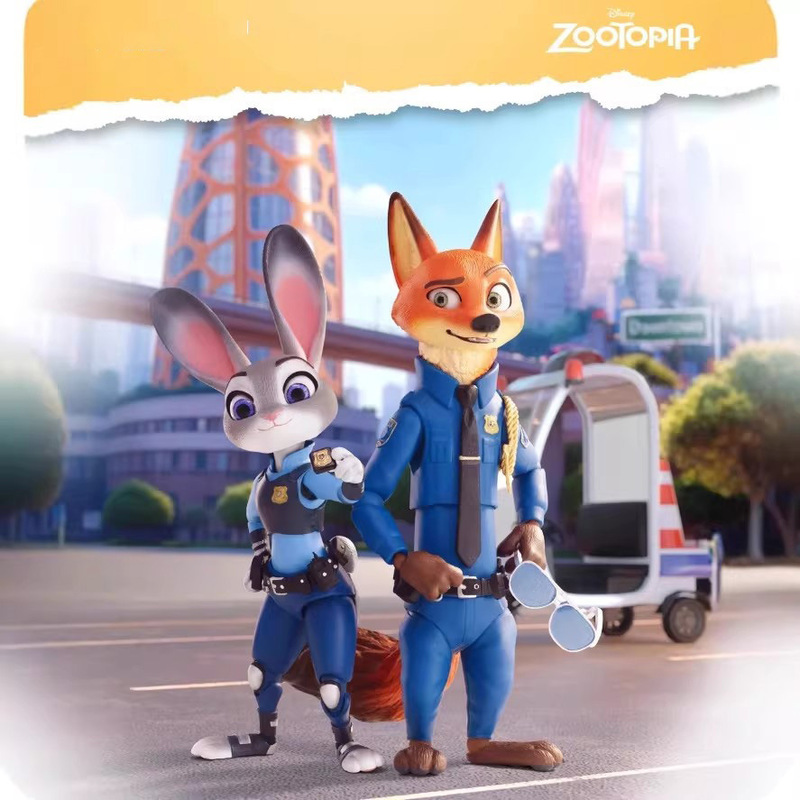 Authentic Zootopia Classic Character Movable Action Figures Collectible Figurines Authentic Zootopia Classic Character Movable Action Figures Collectible Figurines