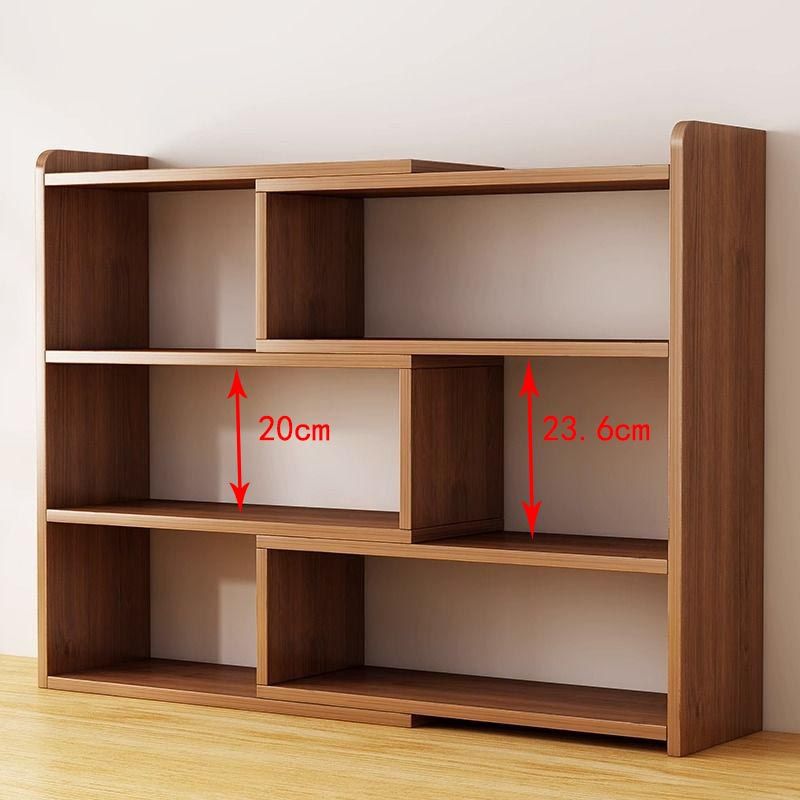 Desktop Storage Rack Bookshelf Wall-Mounted Bookcase Student Home Storage Cabinet Wall-Mounted Rental House Retractable Bookshelf
