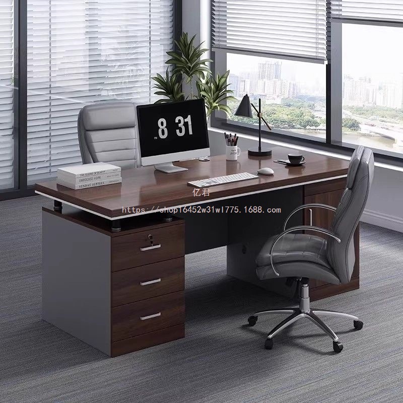 Office Desk Staff Station Office Desk and Chair Combination Simple Modern Boss Desk Desktop Single Workstation Computer Desk