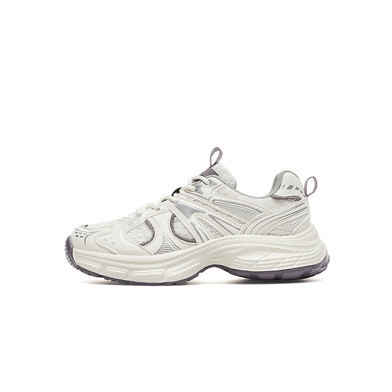 Zapatillas Deportivas Augu Shiden para Mujer, Otoño 2025, Estilo Casual, Suela Gruesa, Ligeras, Blancas
