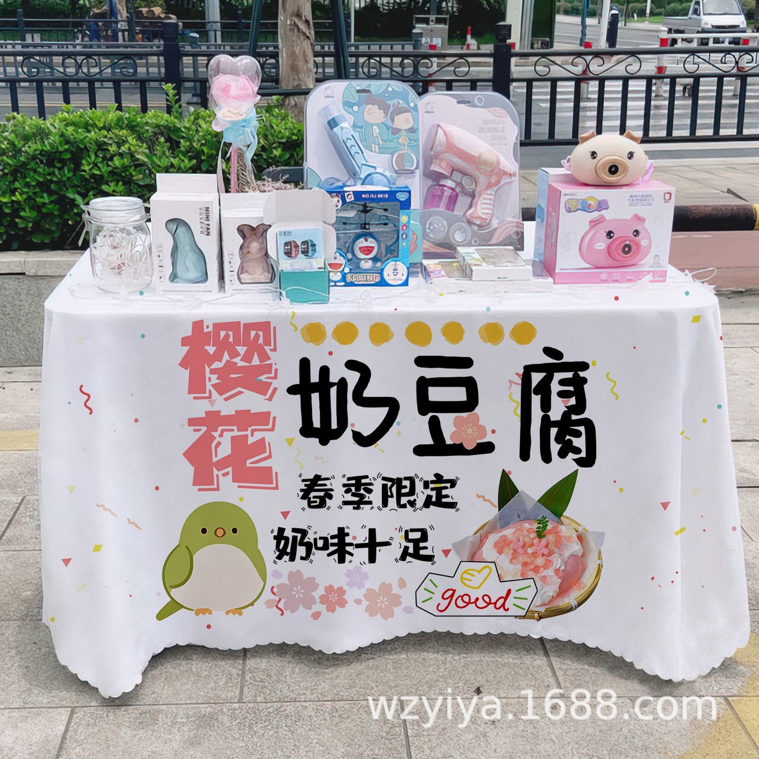 Mantel de tofu con leche de cerezo