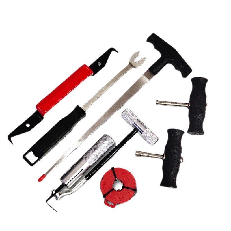 Auto windshield and knife disassembly group The automotive glass disassembler steel wire auto repair tool seven -piece set 5