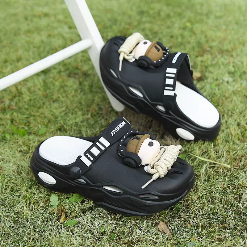 2025 новые летние EVA мягкие с толстой подошвой нескользящие уличные балетки милые женские сабо женские сандалии мультяшные универсальные