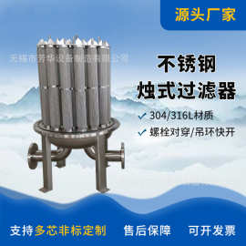 烛式烧结滤芯过滤器 不锈钢折叠滤芯过滤器精密过滤器 保安过滤器