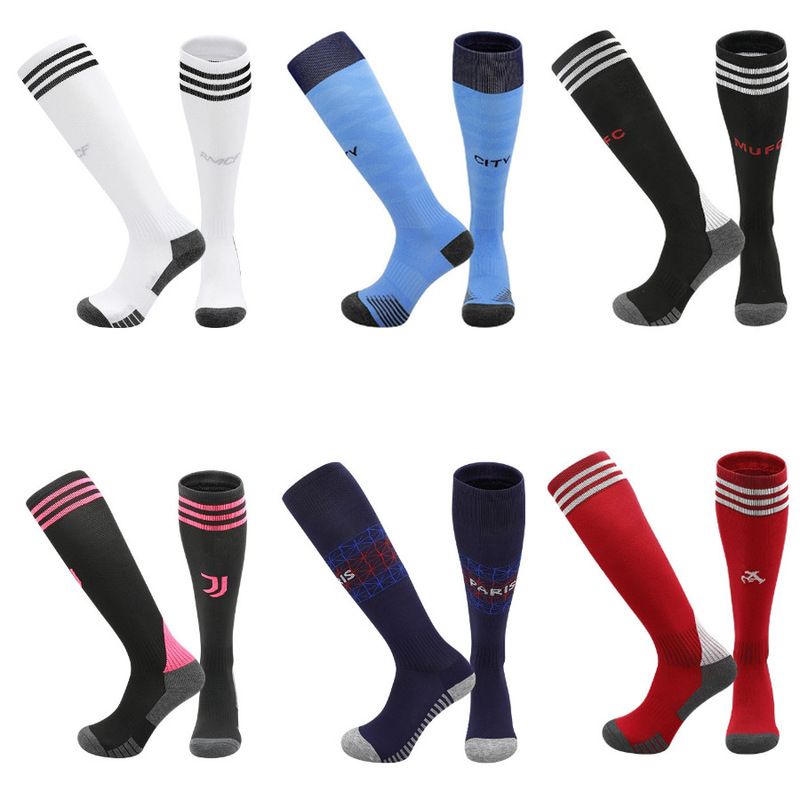 2526 Season Team Football Socks for Adults and Kidsren Towel Bottom Wear-Resistant and Deodorant Long Tube Sports Socks for Women and Men Wholesale
