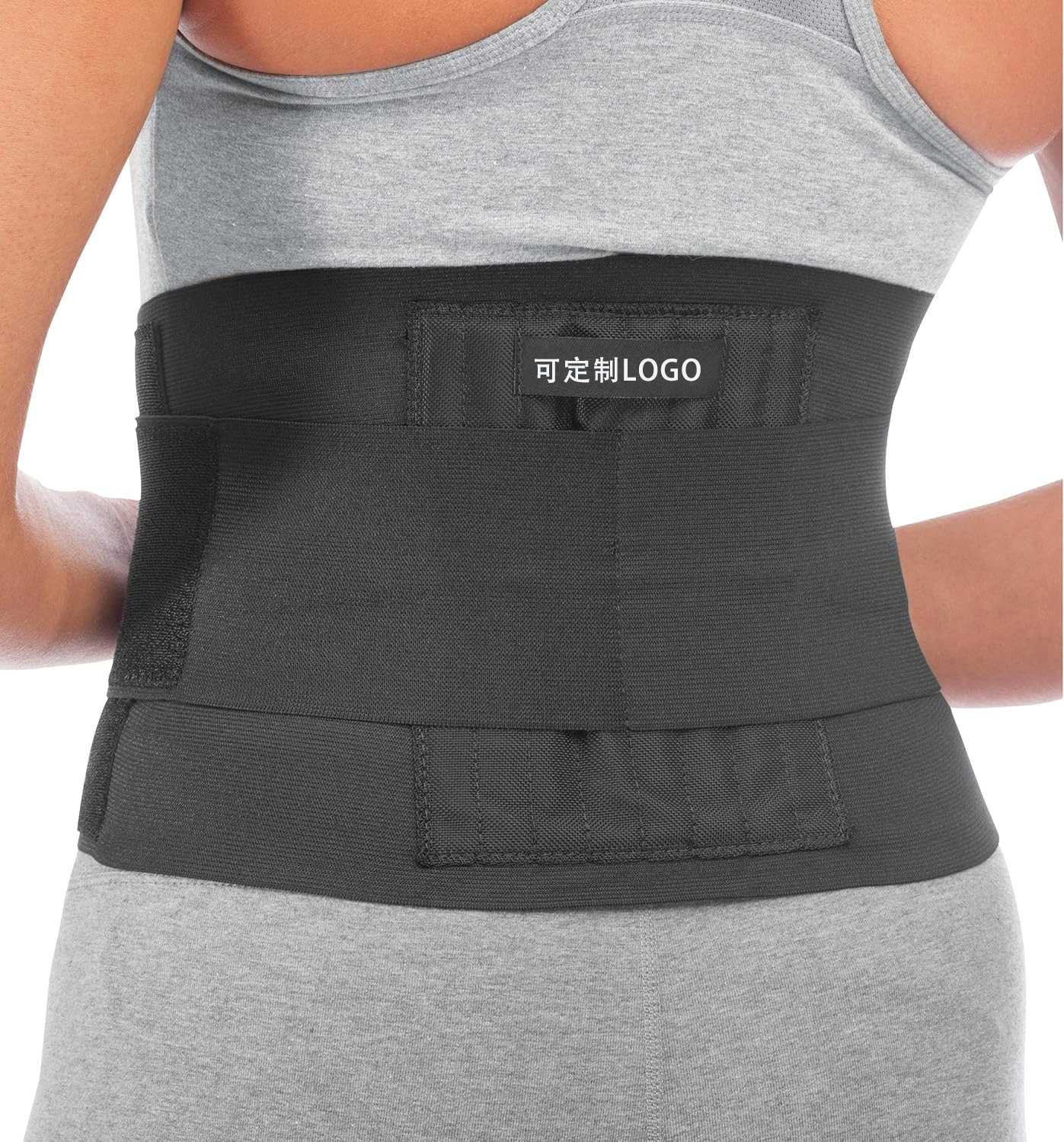 Cinturón de soporte lumbar transfronterizo superventas con doble compresión para deportes y fitness, cinturón de soporte lumbar transpirable y antideslizante.