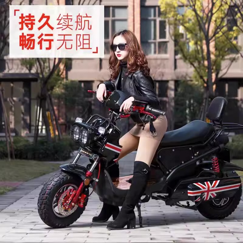 Zuma electric car modified lithium battery motorcycle adult retro scooter long-distance running King climbing King high-speed battery car