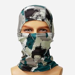 Outdoor riding full face mask quick-drying hood motorcycle bicycle helmet inner cap neck guard breathable sun protection hood