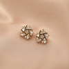 South Korean goods from pearl, small brand diamond earrings with tassels, Korean style, Chanel style