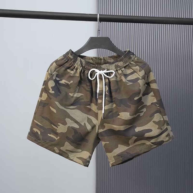 Kamuflāžas trīsdaļīgas bikses vasaras ikdienas modes vīriešu maskēšanās darba apģērbs vienkārši daudzpusīgi jauniešu šorti vīriešiem_voghion.com