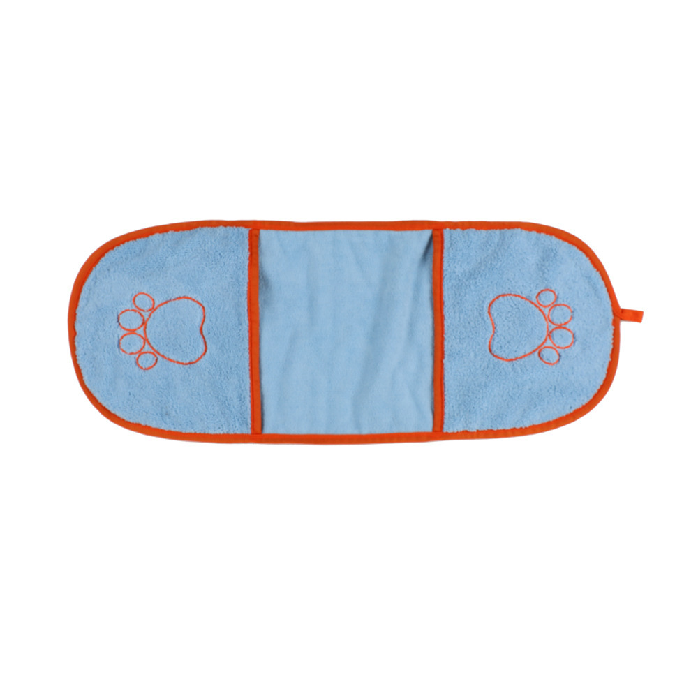 Fábrica transfronteriza especializada en exquisitas toallas absorbentes para mascotas bordadas, toallitas de bolsillo para baño de perros suaves y amigables con la piel.