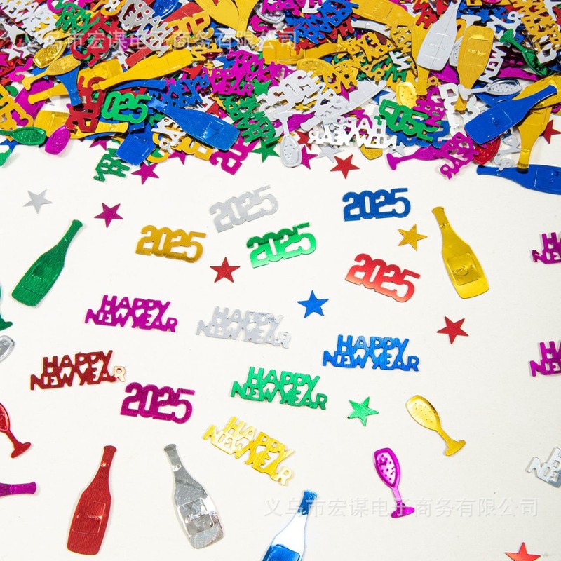 2026年新年紙吹雪 2026年ハッピーニューイヤー スパンコール 新年パーティー クリスマスデコレーション|undefined