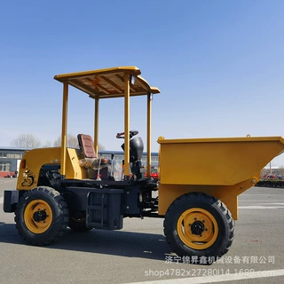 前卸料四驱翻斗车 FC-20封闭式工程四轮运输车 2吨小型柴油蹦蹦车