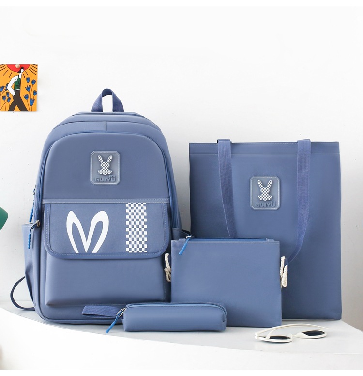 Zaini per bambini, zaino per scuola elementare, zaino per ragazze, grande capacità, zaino per studenti delle scuole medie e superiori, set multi-pezzo, zaino casual_voghion.com