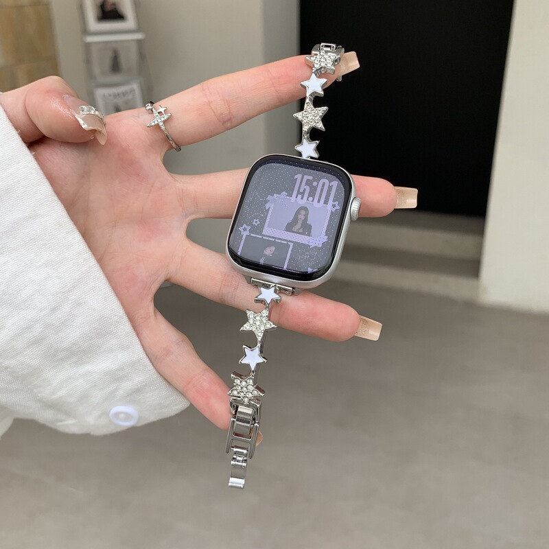Suitable for S11, Which Stands for Apple Watch Se Female Iwatchs10 Design Model Full of Diamonds Xiaomi 9Pro Huaqiangbei S8