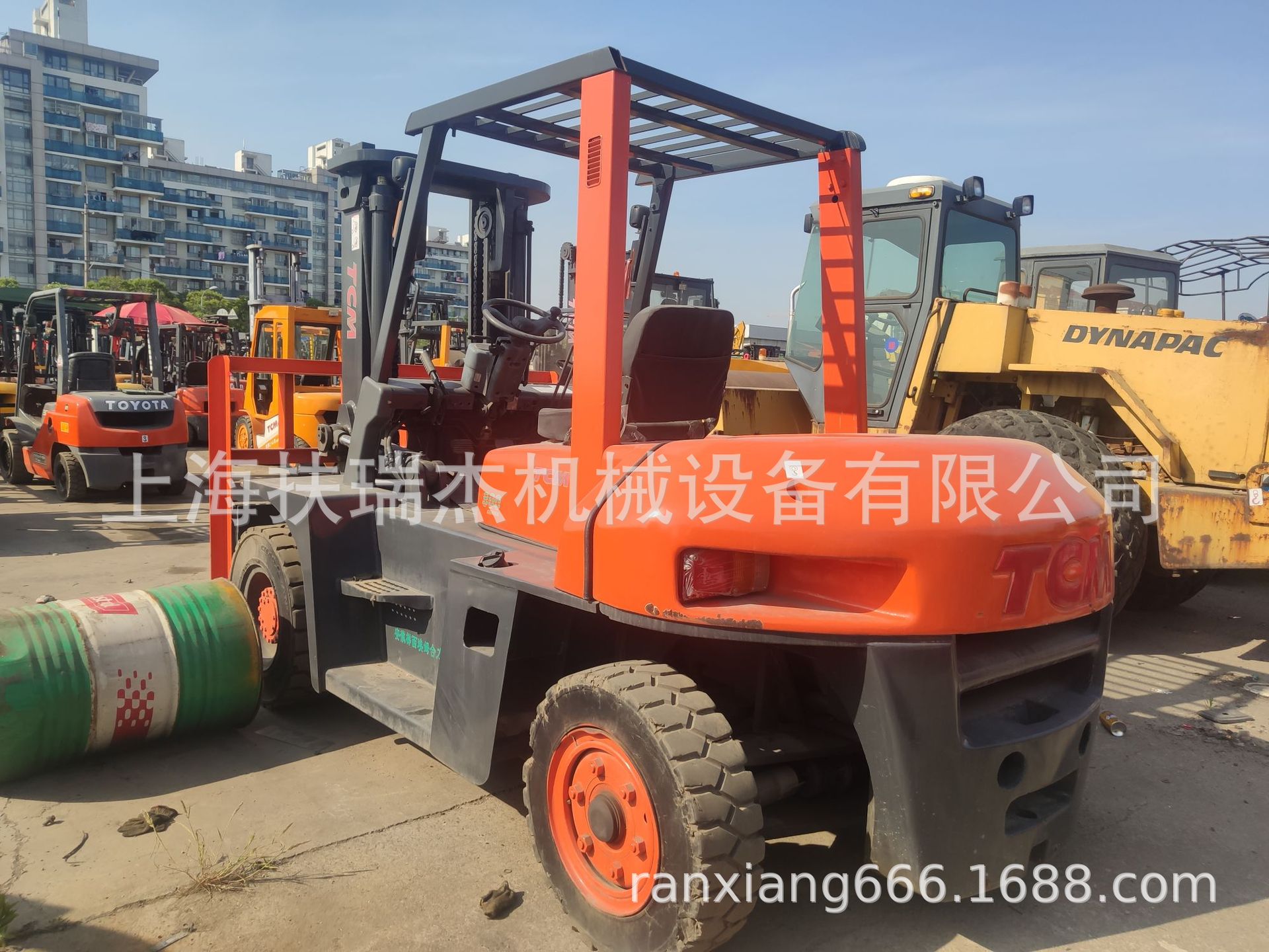 7吨TCM柴油叉车 双排轮 五十铃发动机 升高3米