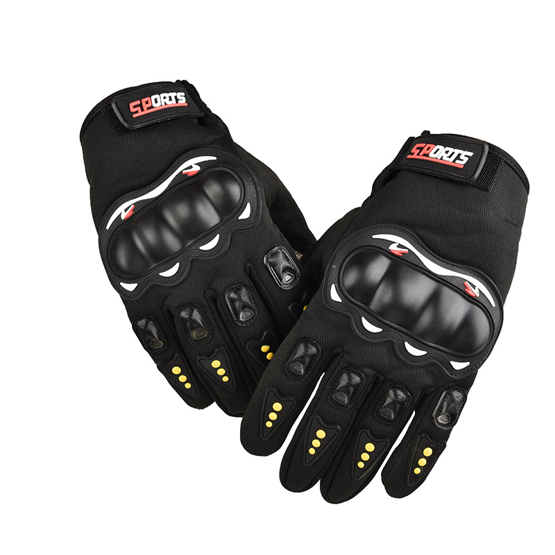 Motocicleta guantes de dedo completo pantalla táctil de los hombres deportes al aire libre fuera de la carretera protección de conducción motocicleta resistente a la caída guantes de dedo largo