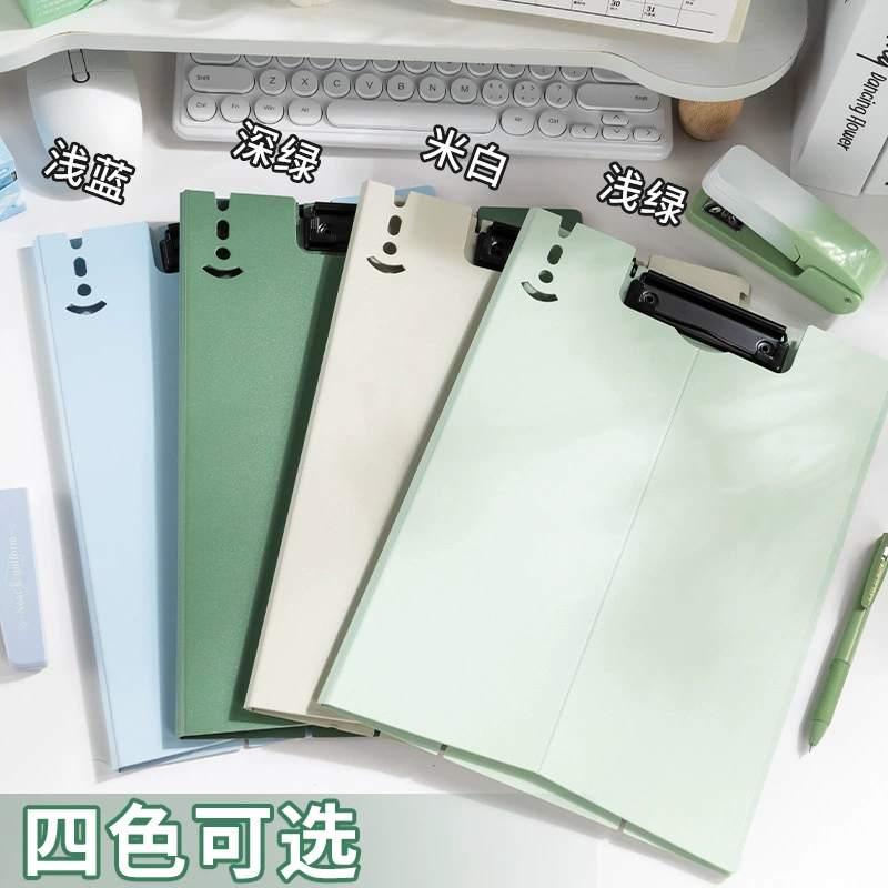 A4 vertical board clip thickened file folder pad information folder writing clip writing splint student clip three-dimensional board clip
