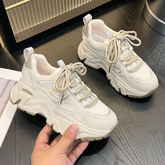 Women's sports shoes ins Korean version thick-soled dad shoes 2024 spring new student breathable and heightening casual shoes