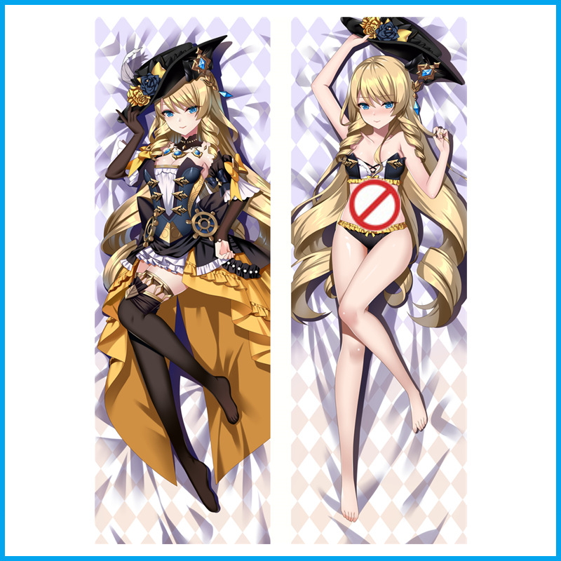 Genshin Impact Životná Veľkosť Navia Anime & Hra Vankúš Kryt - Kreslený Dlhý Vankúš, Anime Merchandise
