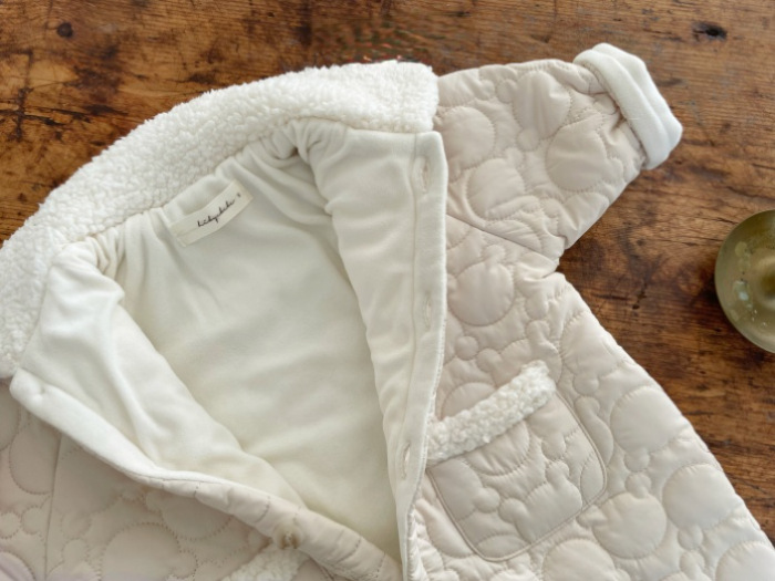 INS estilo coreano bebé niños y niñas de invierno solapa bolsillo de manga larga mono de algodón fino mameluco acolchado forrado de lana larga marea escalada