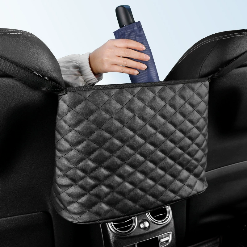 Автокресло Сетка для хранения комнаты Карманный крючок Автомобильная сумка Карманный карман для хранения Товары для салона автомобиля Ромбическая