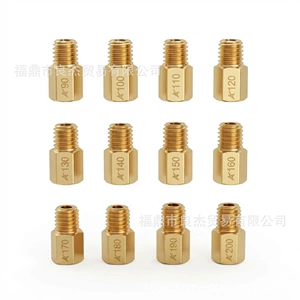 12 pieces of hexagonal main jet for carburetors, suitable for Mikuni TM / VM / TMX series carburetors