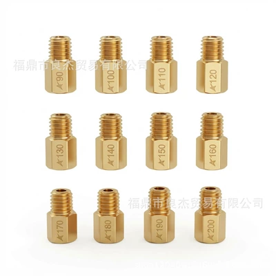 12 pieces of hexagonal main jet for carburetors, suitable for Mikuni TM / VM / TMX series carburetors