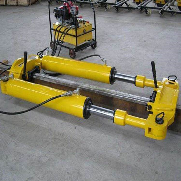 一台机器4块楔铁液压钢轨拉伸机  拉伸器楔铁 钢轨拉伸机