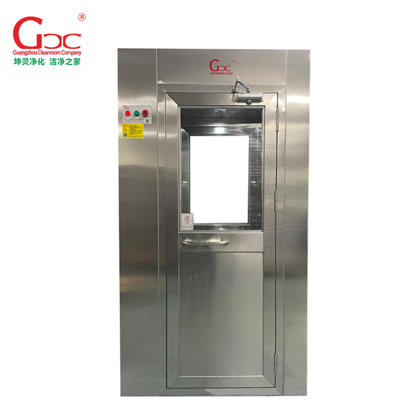 坤灵厂家直销不锈钢风淋室净化自动平移门货淋转角洁净高效除尘