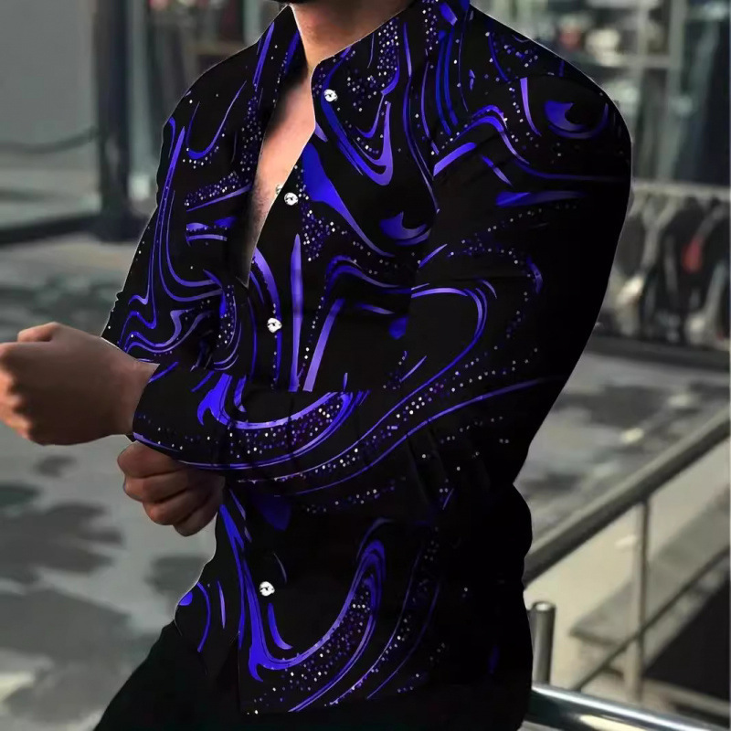 2025 New Cross-Border Hot-Selling Xiyin on Aliexpress and Temu Spring and Autumn Men's Long-Sleeved Shirts Fashion 2025 New Cross-Border Hot-Selling Xiyin on Aliexpress and Temu Spring and Autumn Men's Long-Sleeved Shirts Fashion