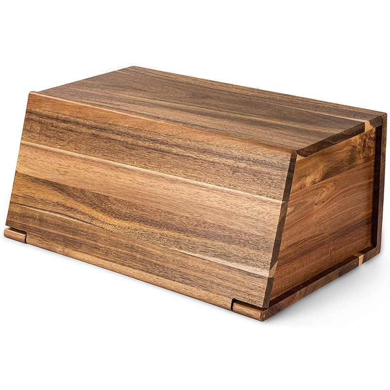 木质面包盒相思木厨房台面面包密封盒储物盒甜品密封收纳盒批发